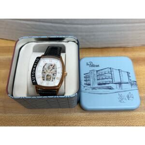 New Women's Fossil Automatic Watch ME3204 Bronze Black Band MSRP $195